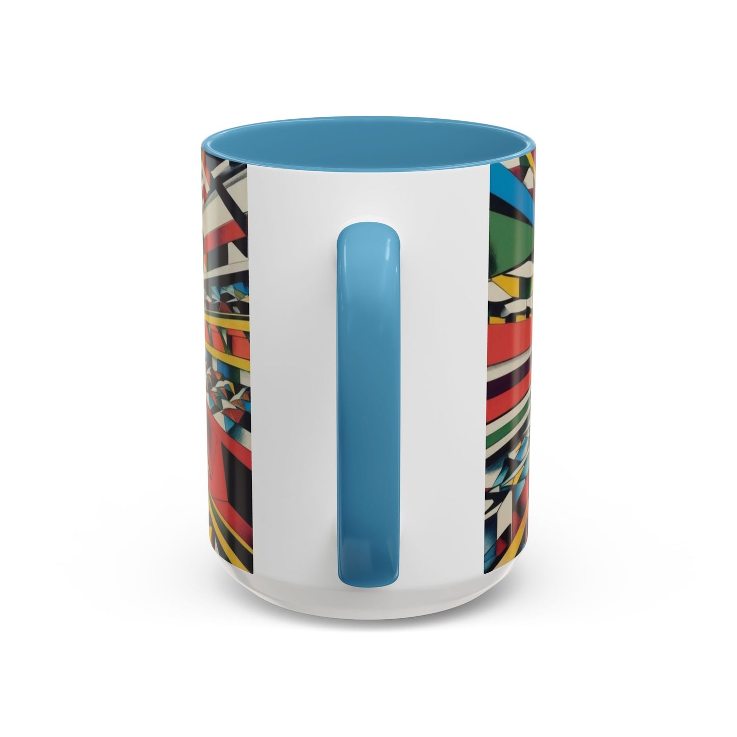 Optical Illusion Accent Mug – Ceramic Coffee Cup