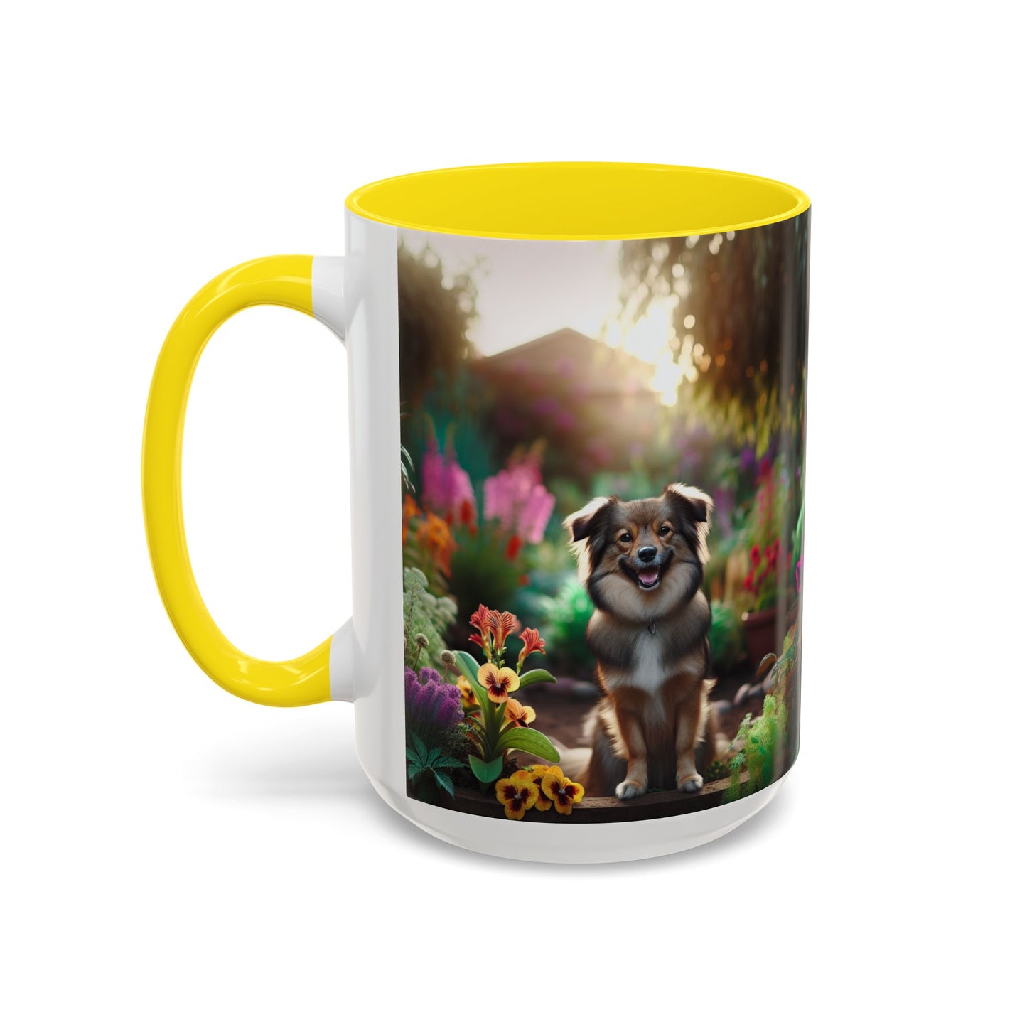 Taza de café con orquídea inca peruana: el regalo perfecto para los amantes de los perros.