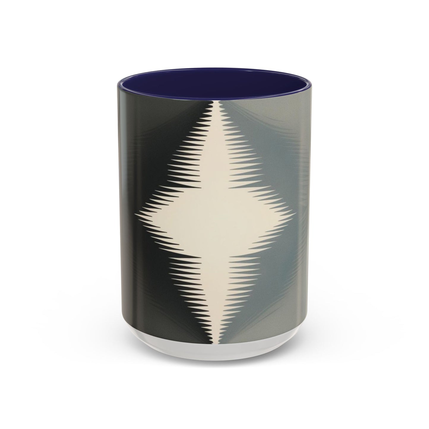 Optical Illusion Accent Mug – Ceramic Coffee Cup
