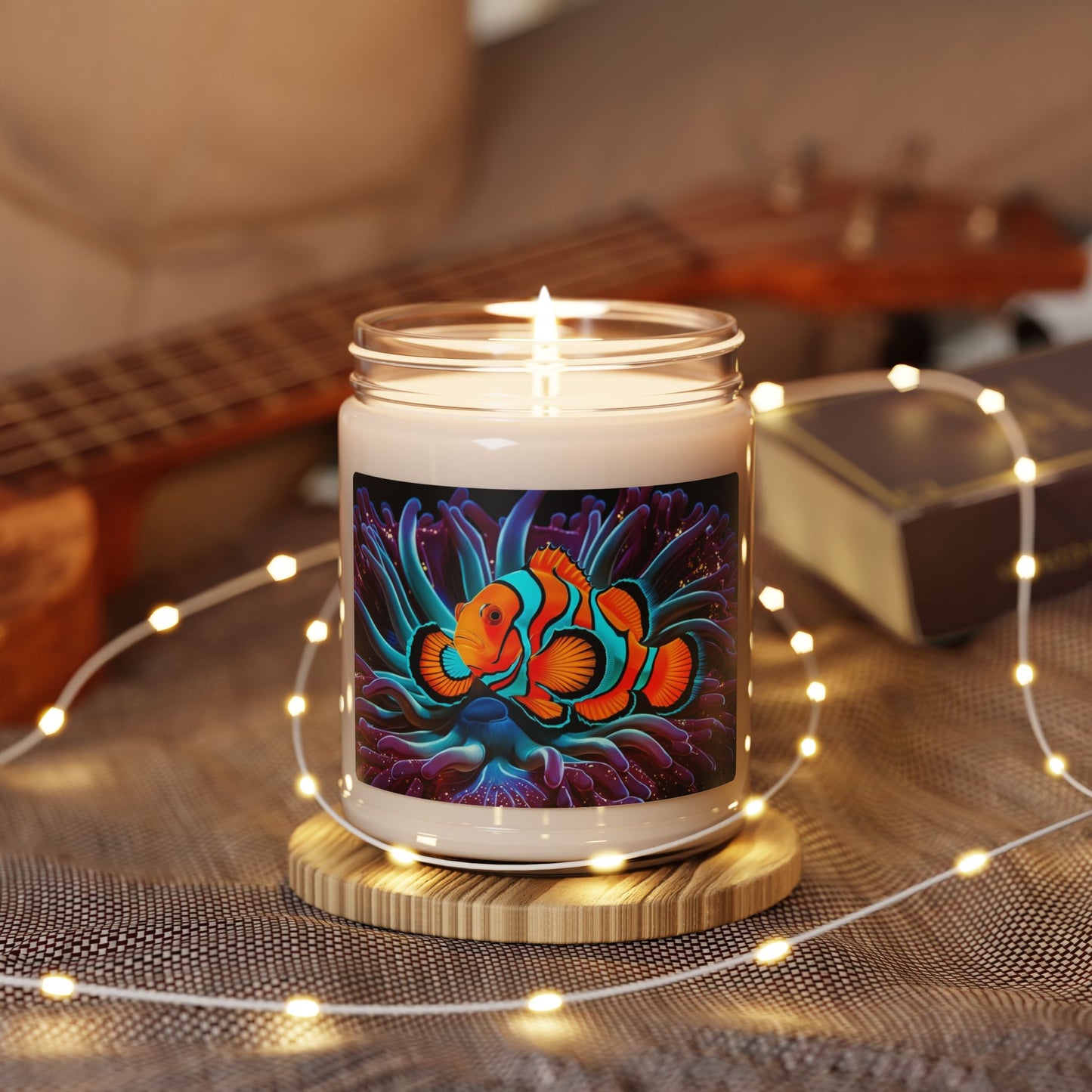 Clownfish in Anemone- Scented Soy Candle, 9oz