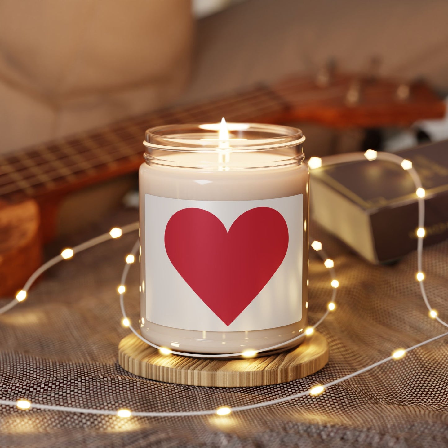 Red Heart- Scented Soy Candle, 9oz