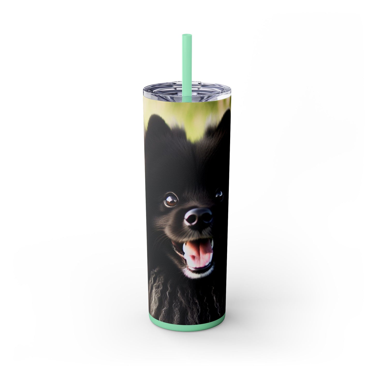 Swedish Lapphund Skinny Tumbler with Straw, 20oz