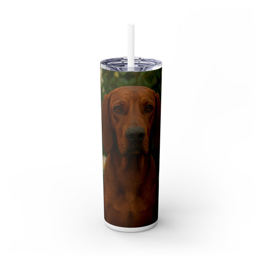 Redbone Coonhound Tumbler with Straw, 20oz