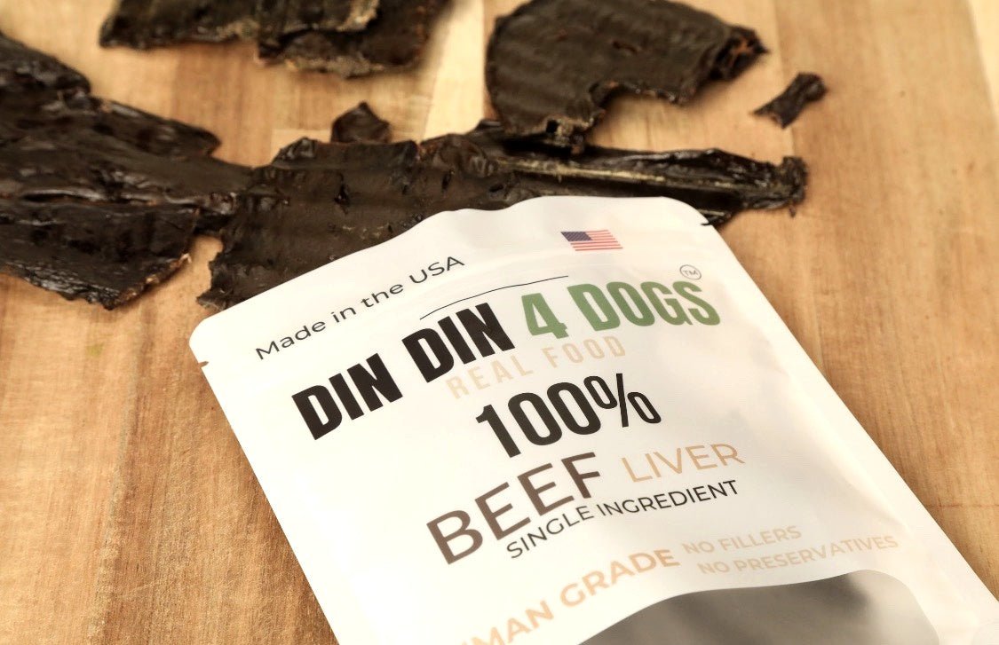 100% Beef Liver Dog Treats, 5 Ounce Bag, Single Ingredient, High Protein