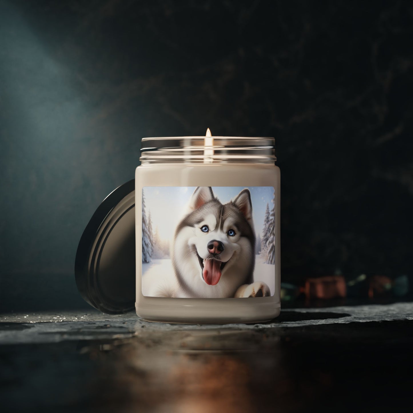 Siberian Husky- Scented Soy Candle, 9oz