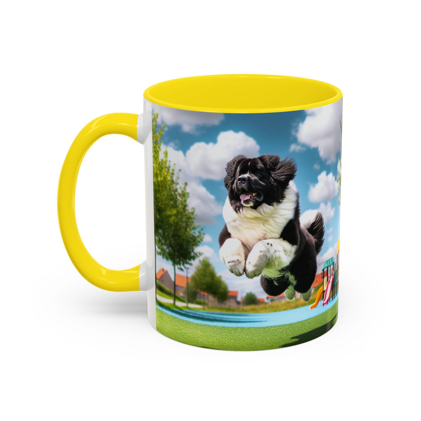 Taza de café con acento Landseer: el regalo perfecto para los amantes de los perros