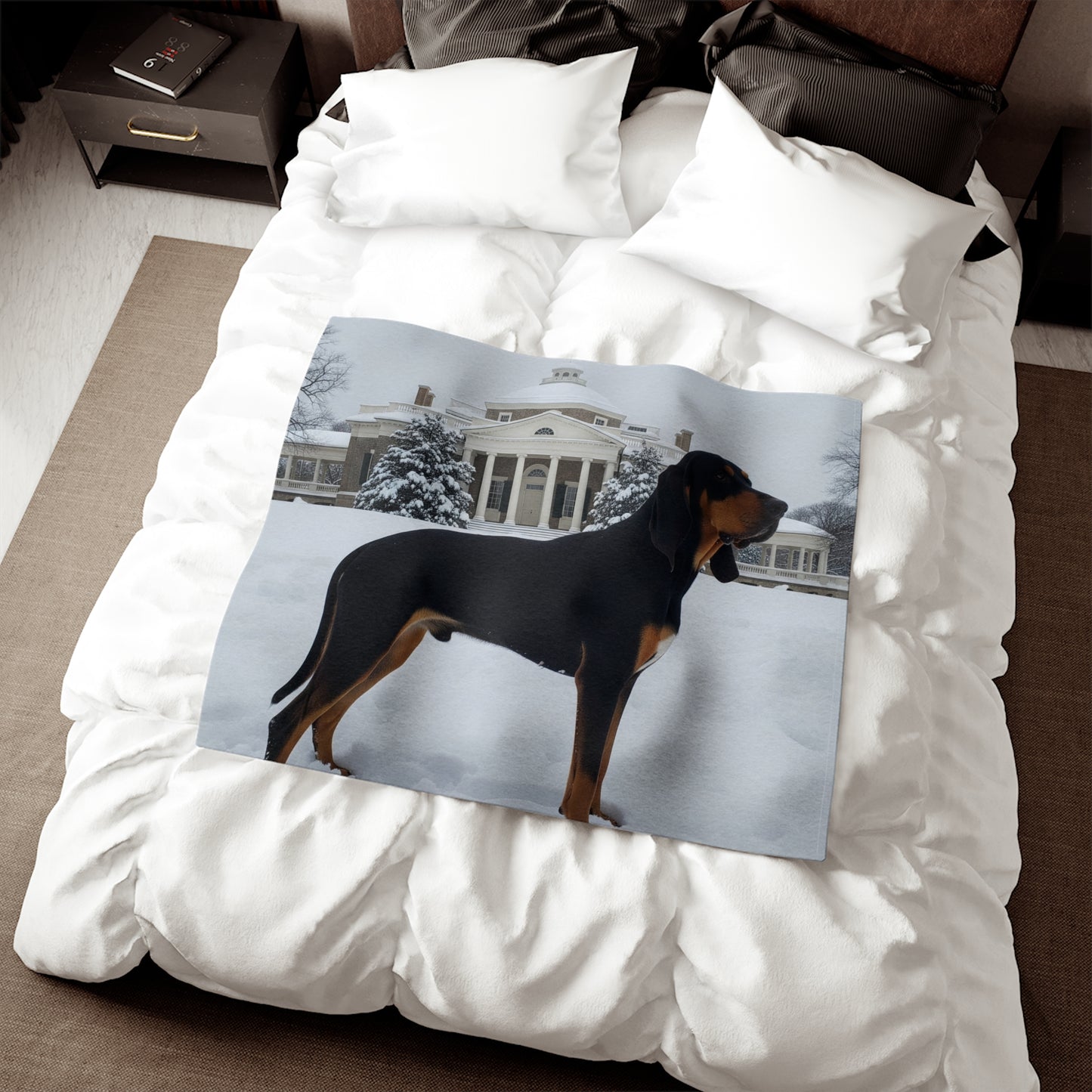 Black and Tan Coonhound Blanket