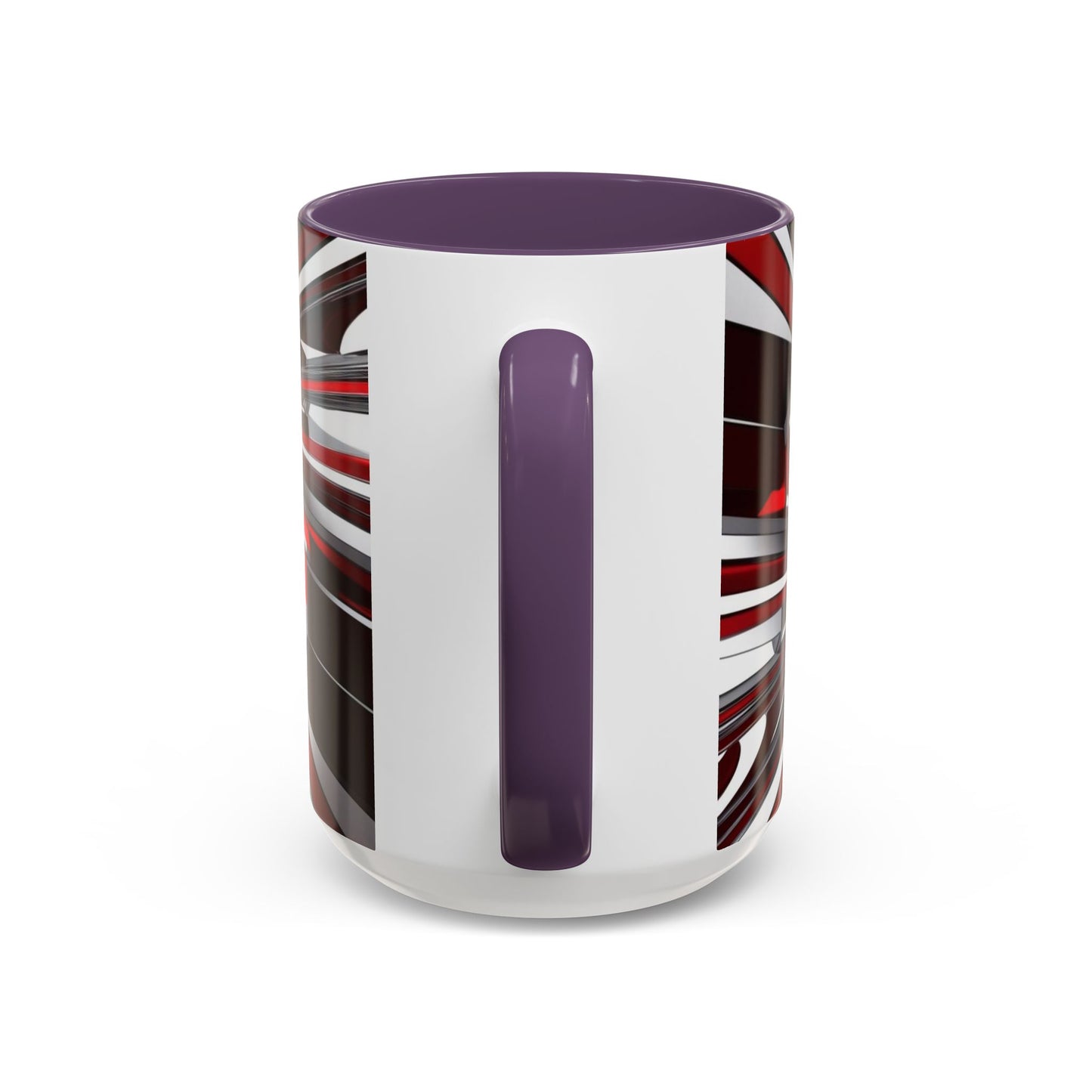 Optical Illusion Accent Mug – Ceramic Coffee Cup