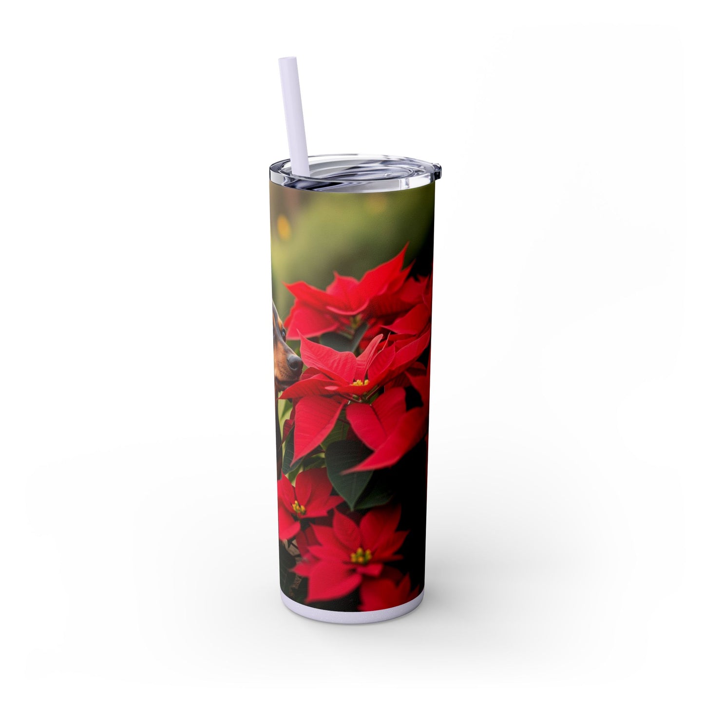 Skinny Tumbler with Straw – 20 oz Stainless Steel Cup