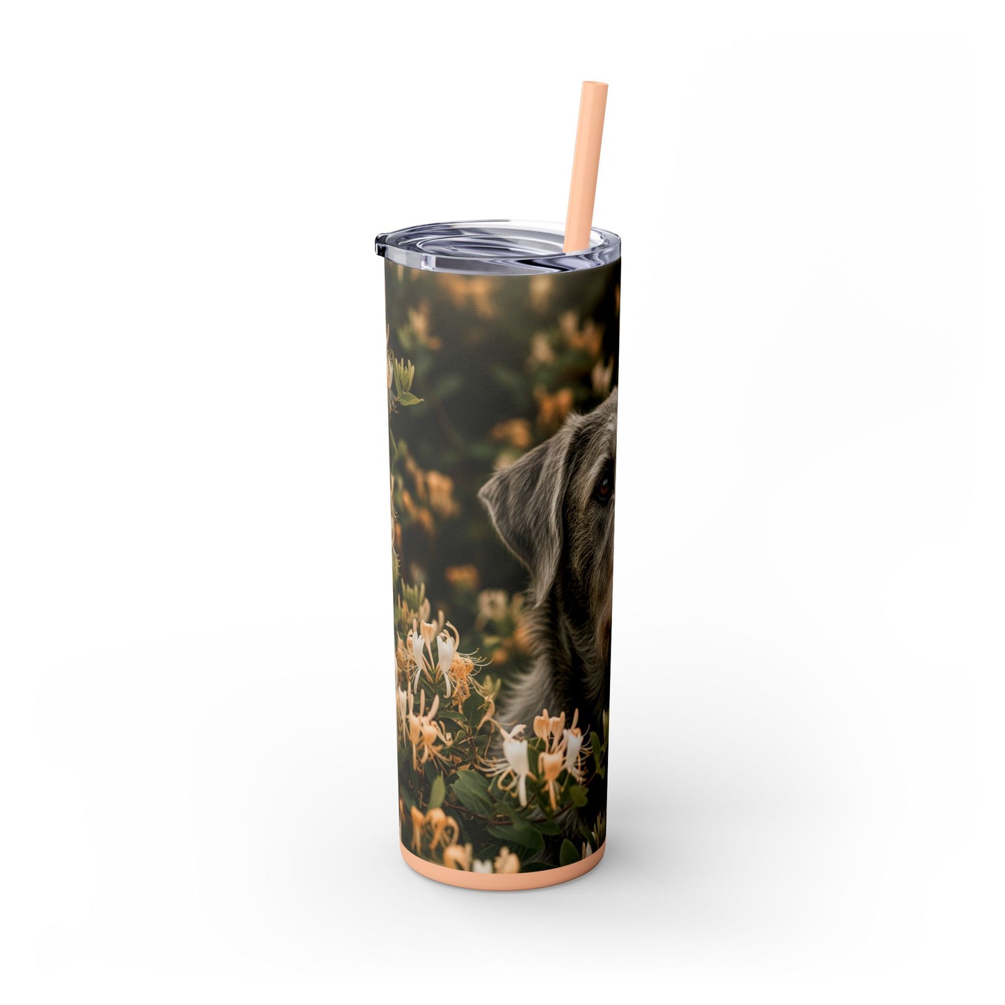 Otterhound Skinny Tumbler with Straw, 20oz