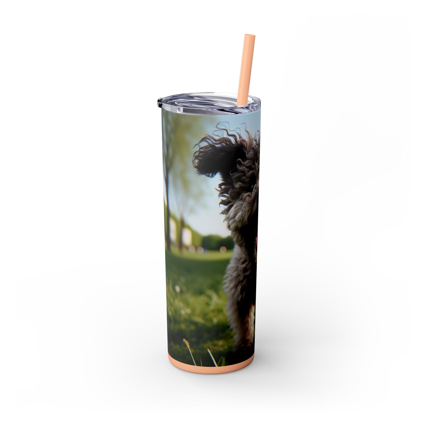 Pumi Skinny Tumbler with Straw, 20oz