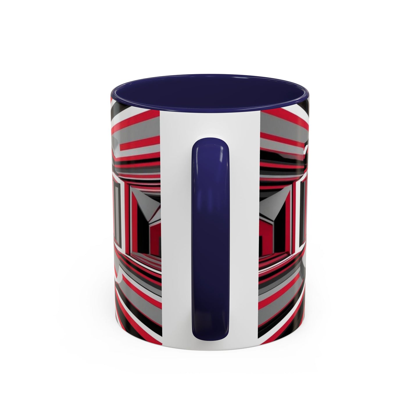 Optical Illusion Accent Mug – Ceramic Coffee Cup