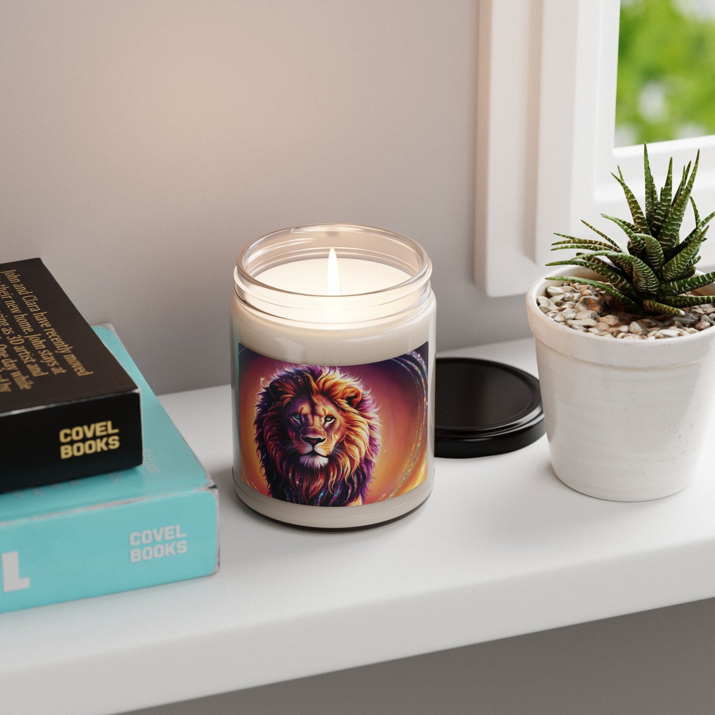 Psychedelic Lion- Scented Soy Candle, 9oz