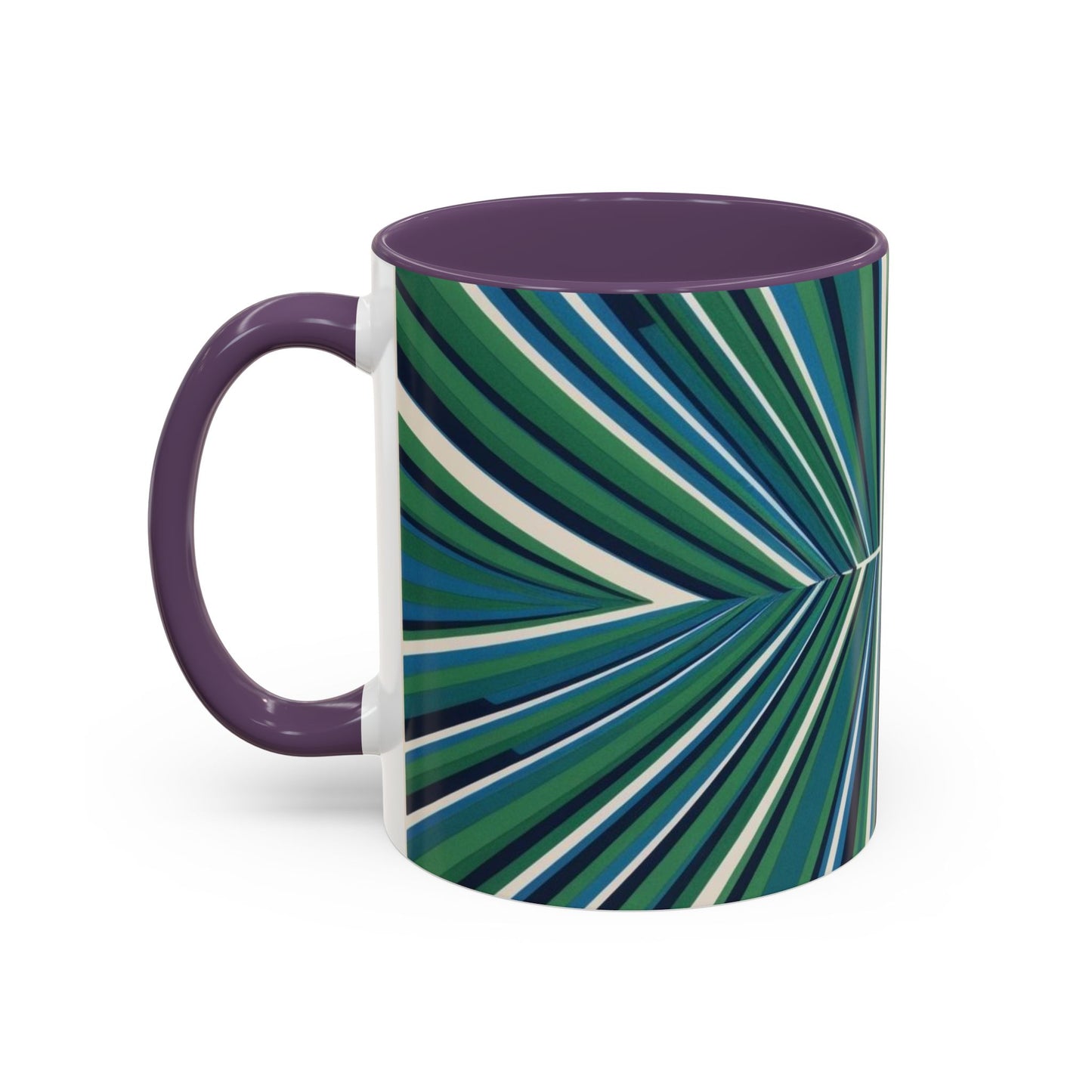 Optical Illusion Accent Mug – Ceramic Coffee Cup