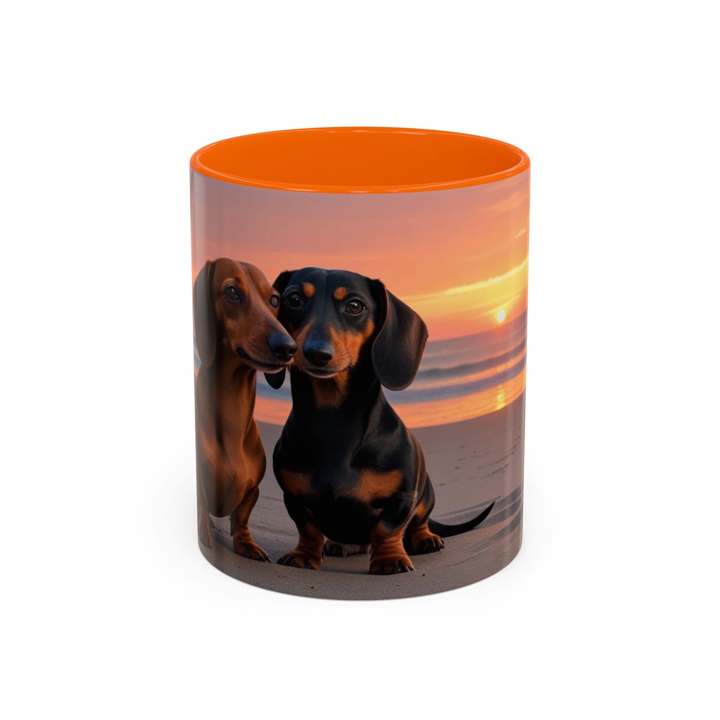 Dachshund Love Accent Coffee Mug - Perfect Gift for Dog Lovers