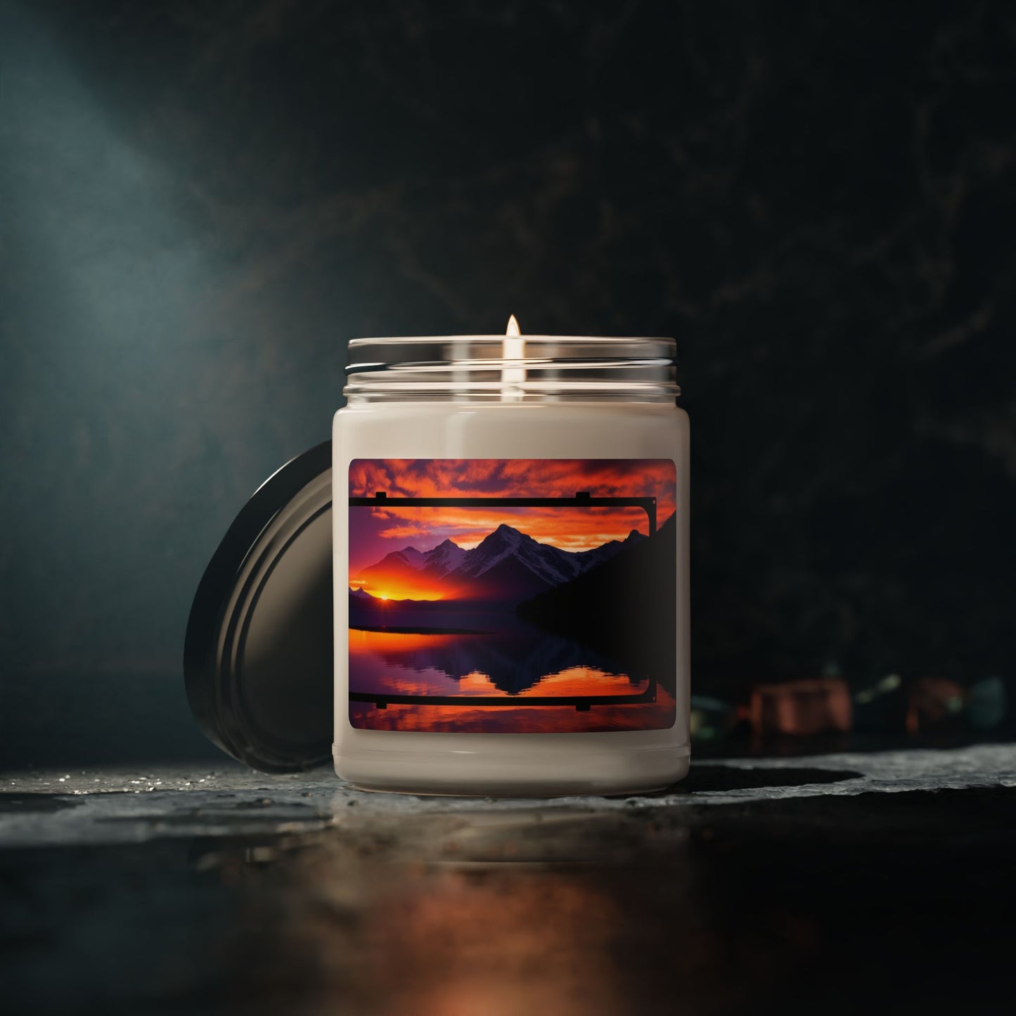 Mountain Lake Sunset- Scented Soy Candle, 9oz