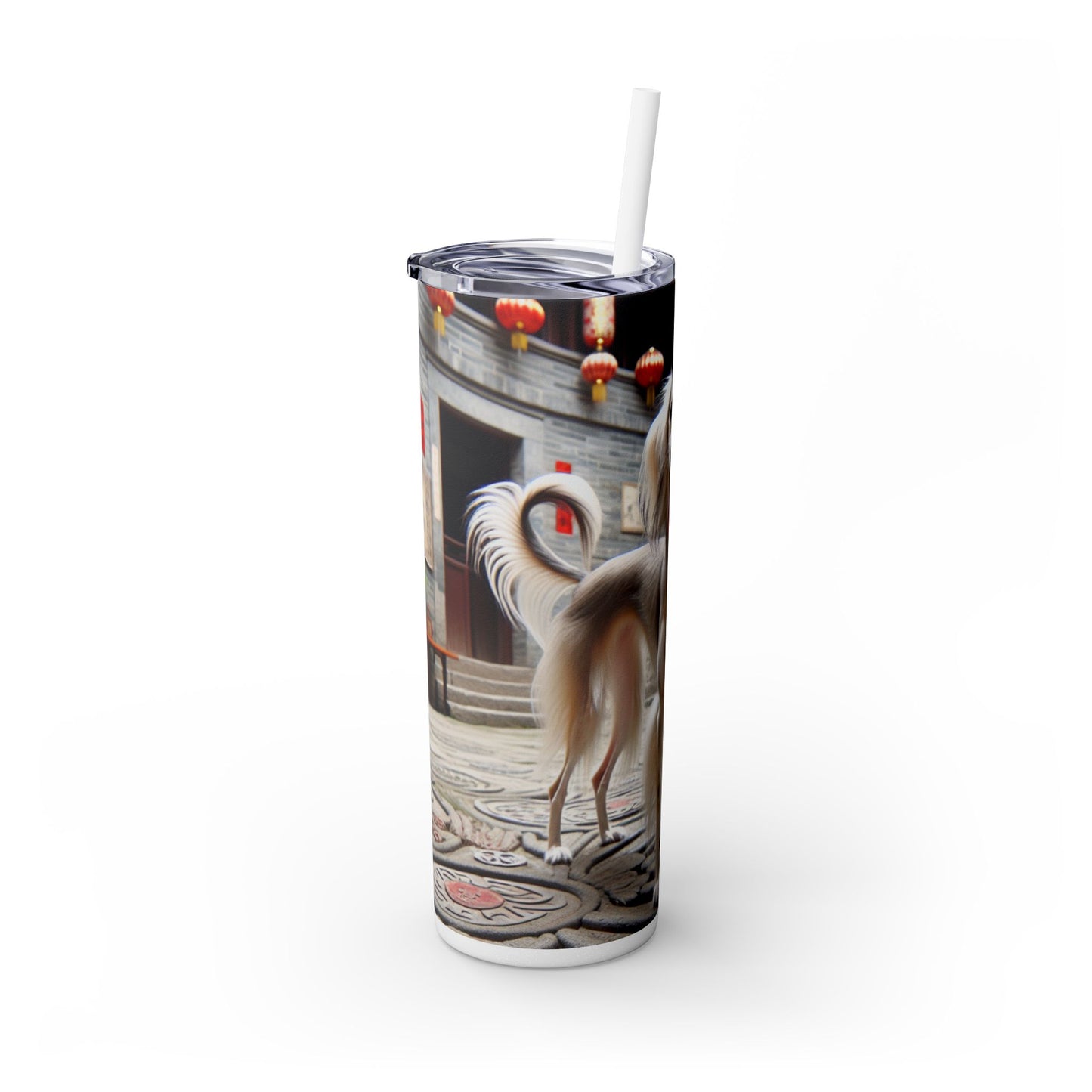 Gobelet Saluki chinois avec paille, 590 ml