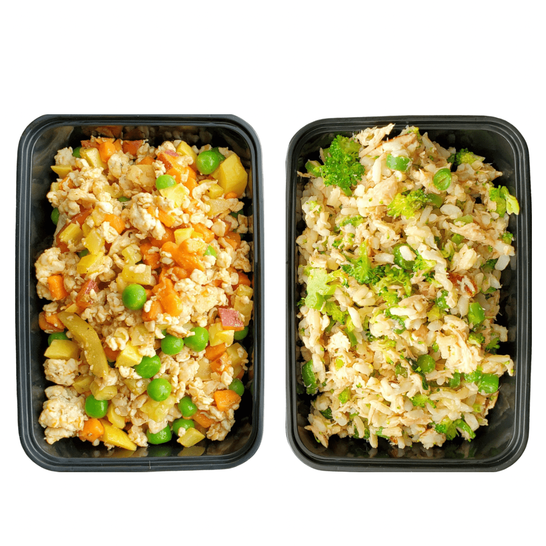 Combo de pollo y salmón: la caja incluye 24 comidas de 8 oz