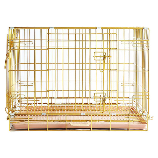 Cage pliable pour chien en cuivre doré 24-42" GLD24-42