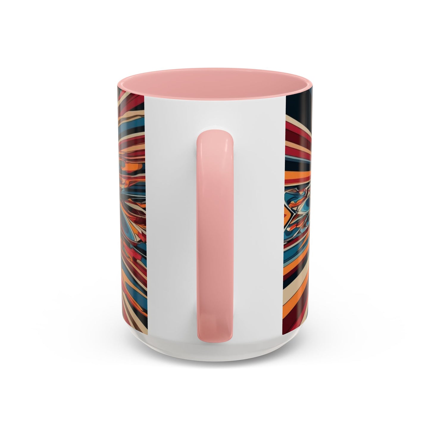 Optical Illusion Accent Mug – Ceramic Coffee Cup
