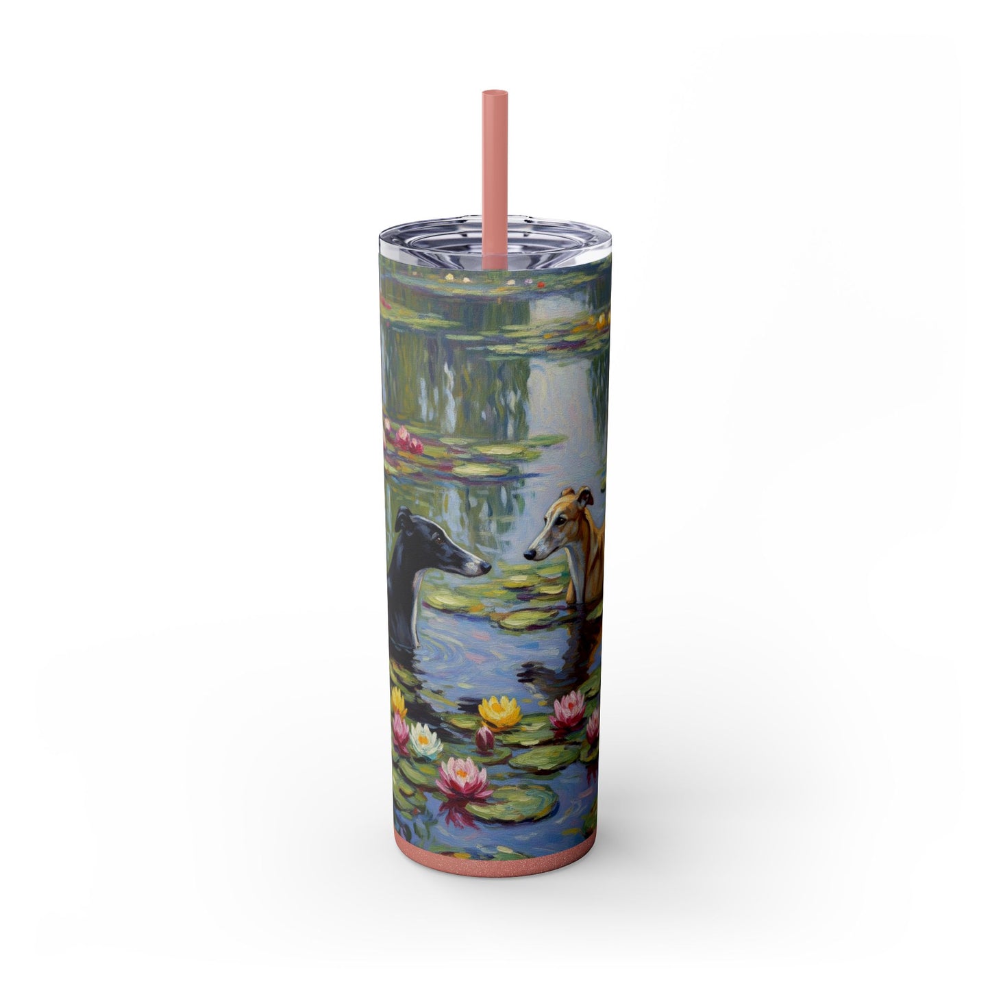 Vaso para galgos con pajita, 20 oz