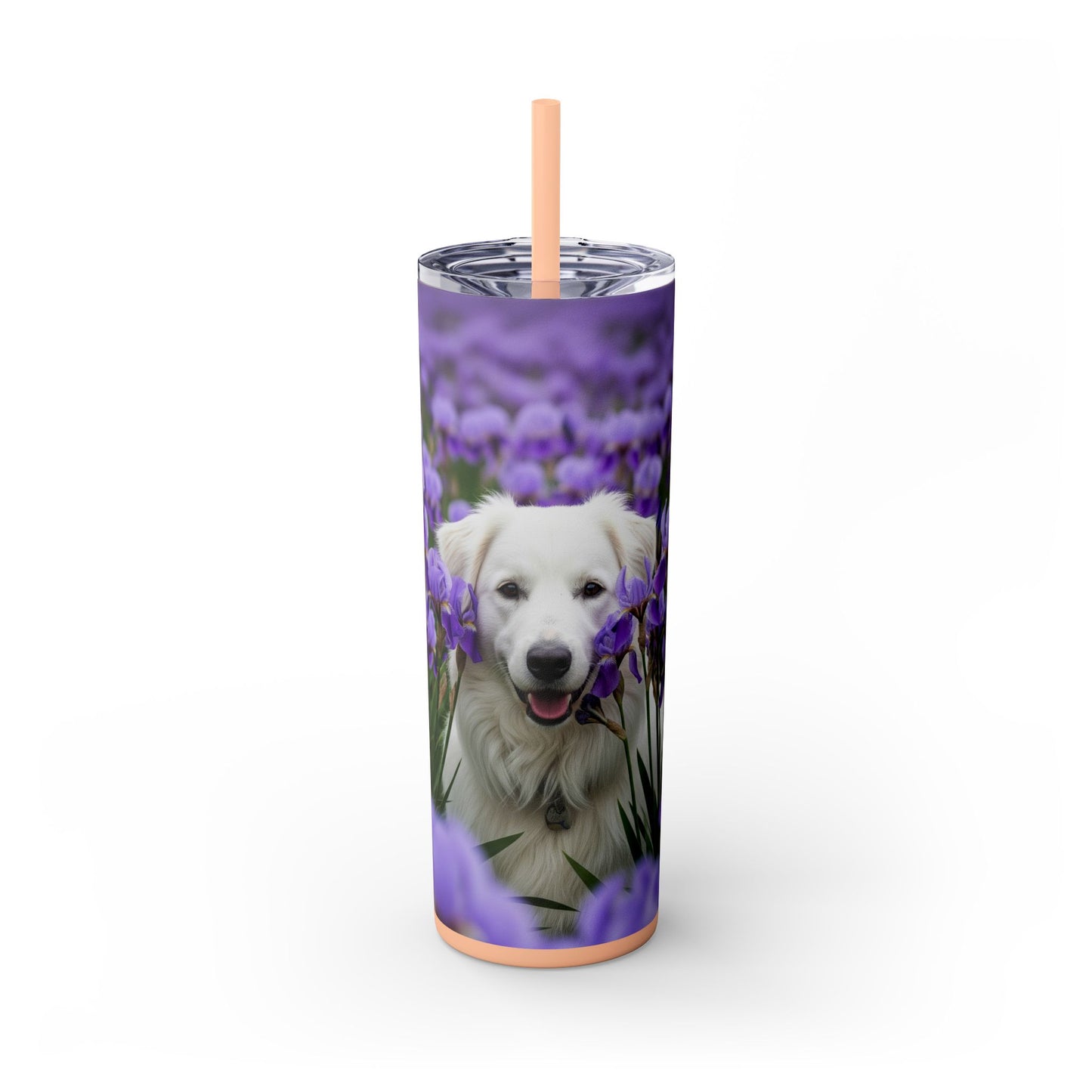 Skinny Tumbler with Straw – 20 oz Stainless Steel Cup
