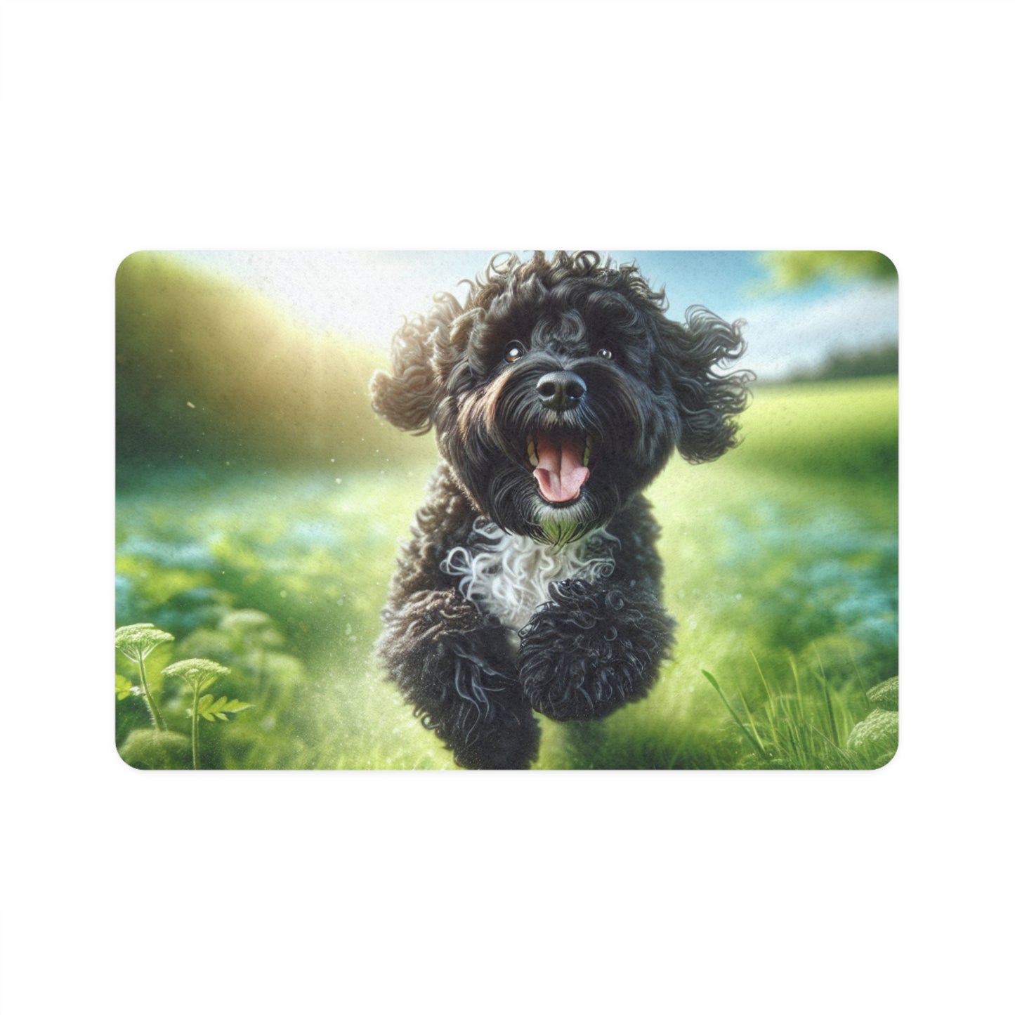 Pet Food Mat (12x18) - Portuguese Water Dog