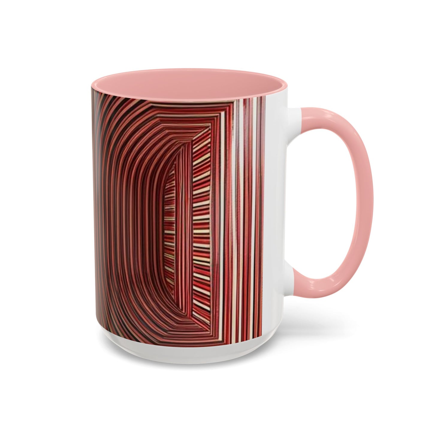 Optical Illusion Accent Mug – Ceramic Coffee Cup