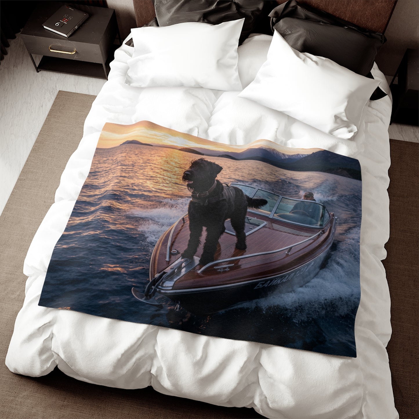Black Russian Terrier Blanket