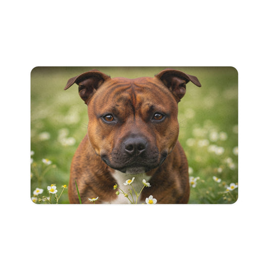 Pet Food Mat (12x18) - Staffordshire Bull Terrier