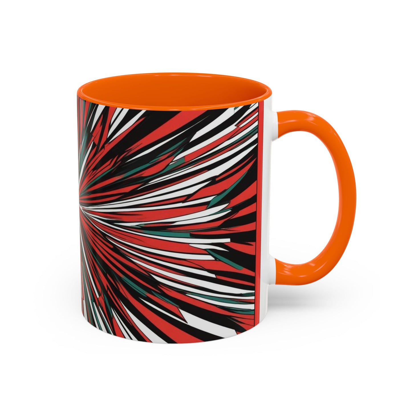 Optical Illusion Accent Mug – Ceramic Coffee Cup