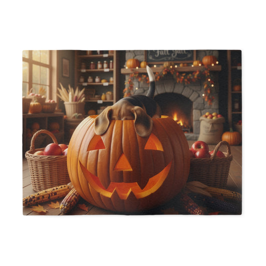 Halloween Pumpkin Jack-O'-Lantern Blanket