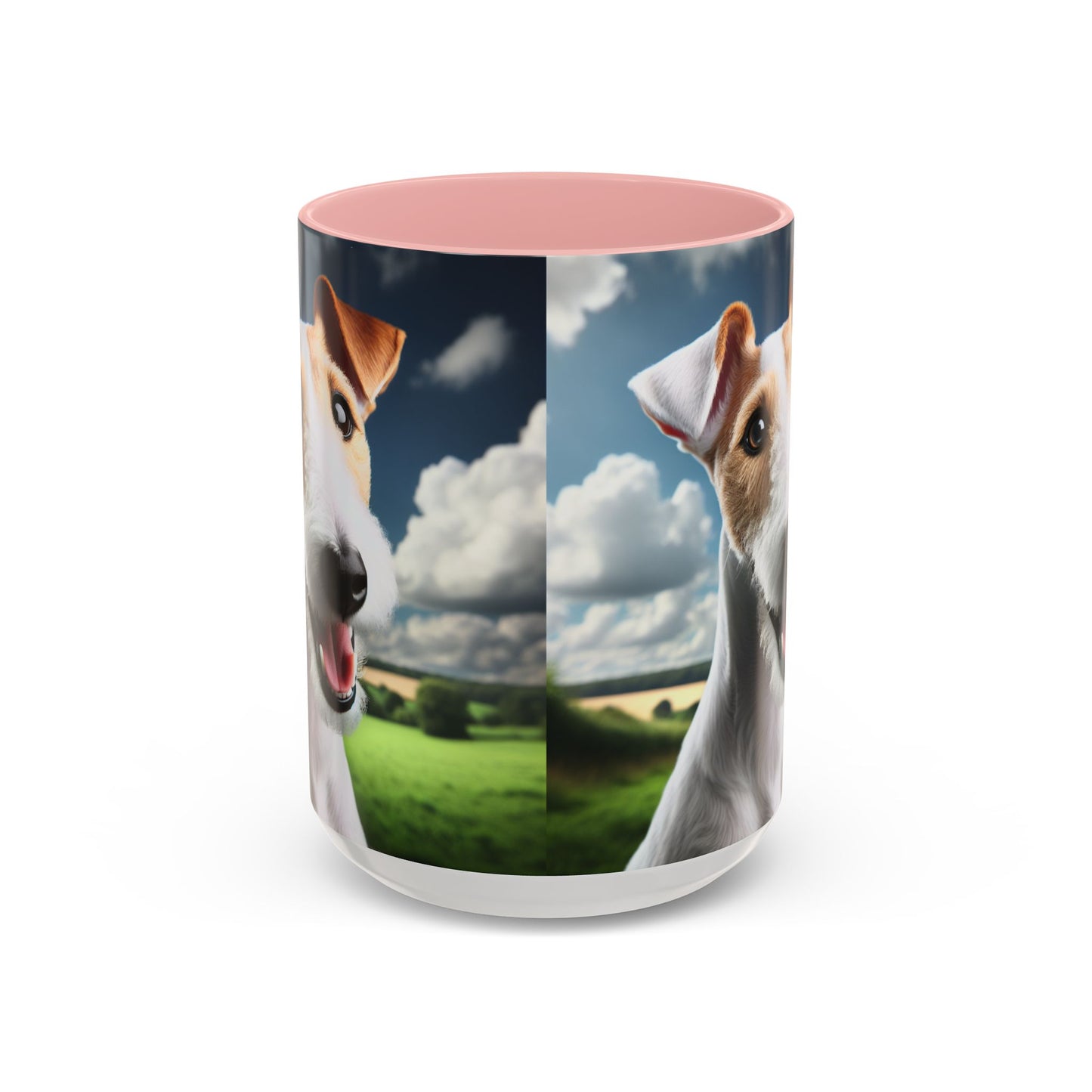Taza de café con diseño de Fox Terrier de pelo liso: el regalo perfecto para los amantes de los perros.