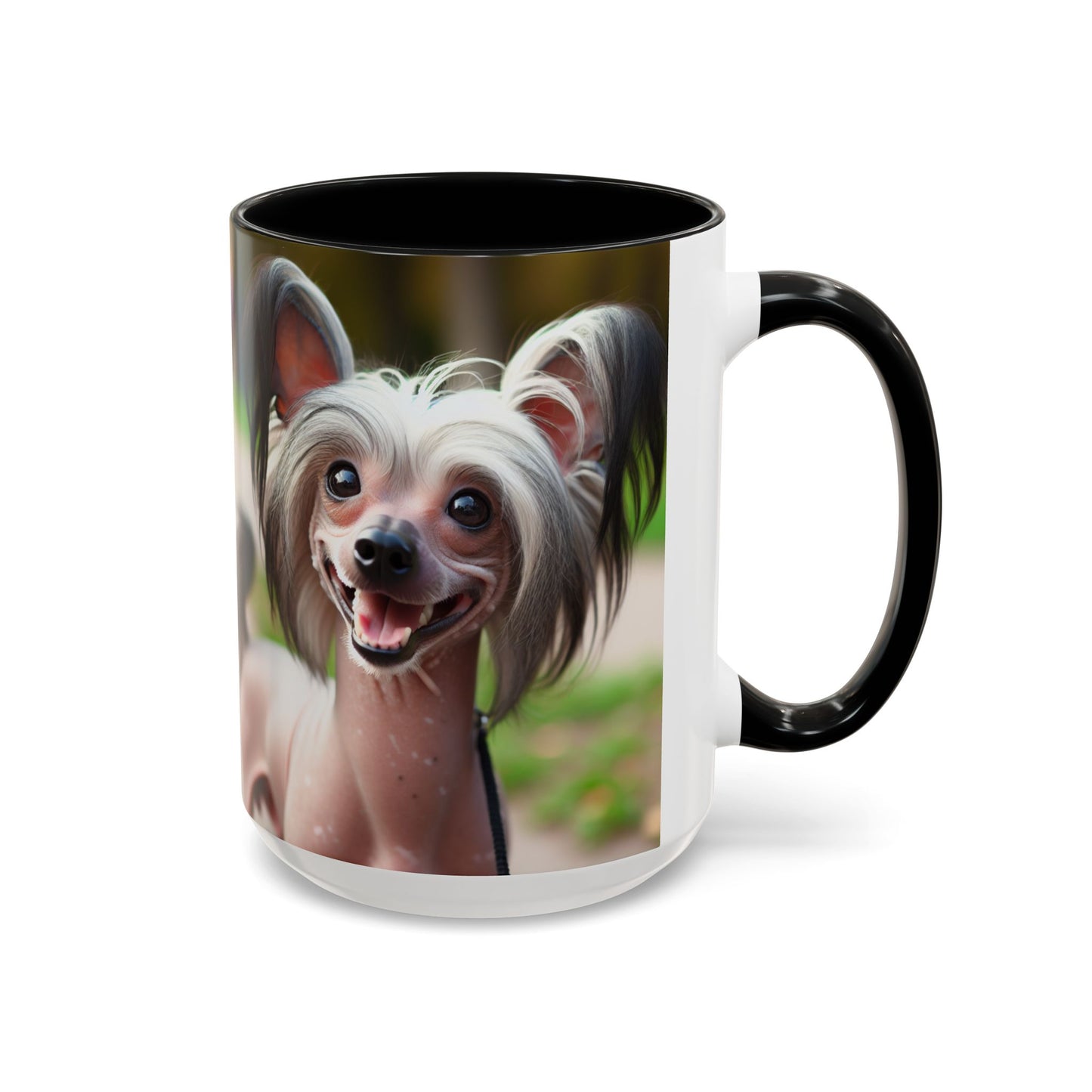 Chinese Crested Dog Accent Coffee Mug - Perfect Gift for Dog Lovers