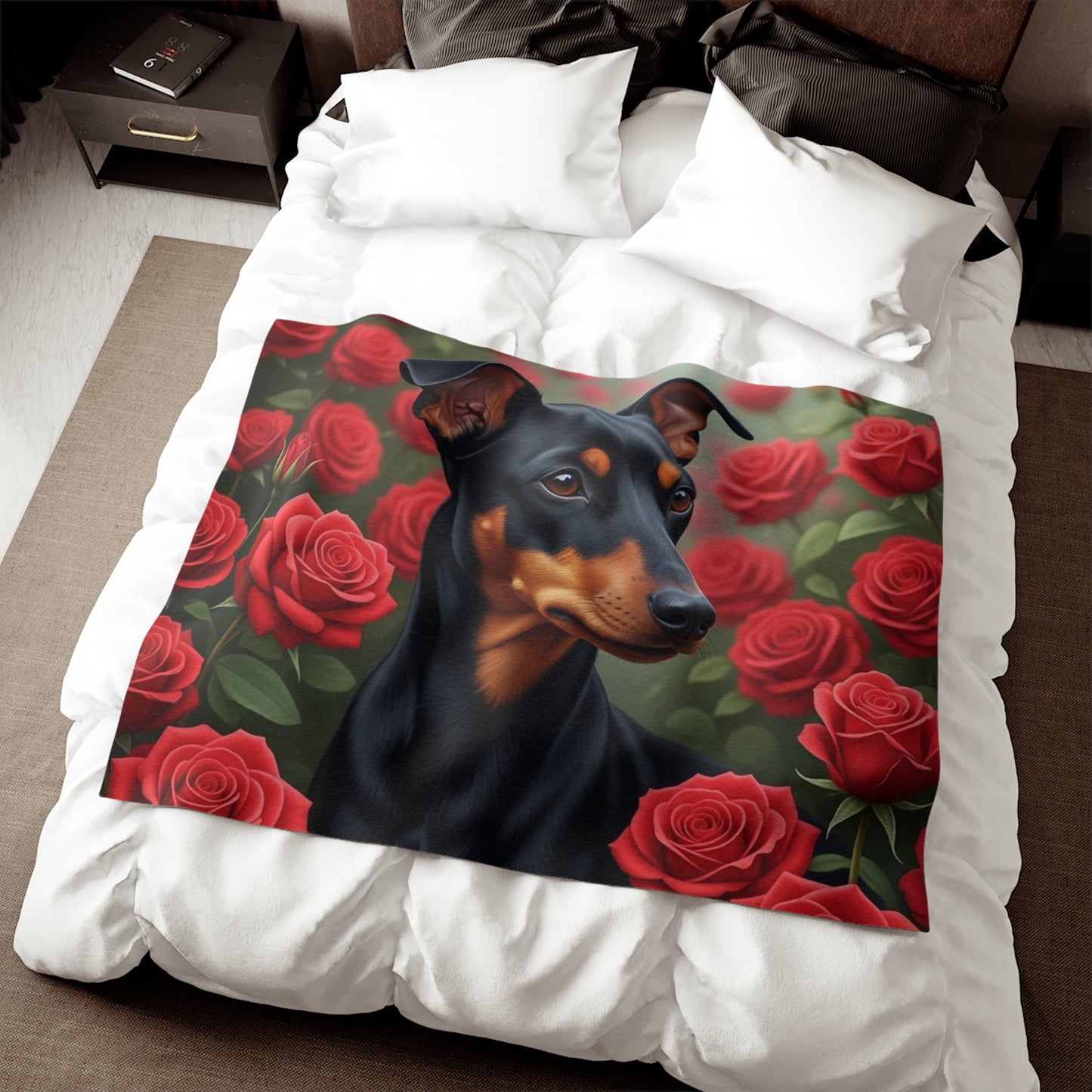 Manta sudadera con diseño de Manchester Terrier