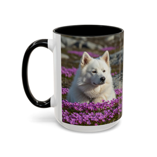 Canadian Eskimo Dog Accent Coffee Mug - Perfect Gift for Dog Lovers
