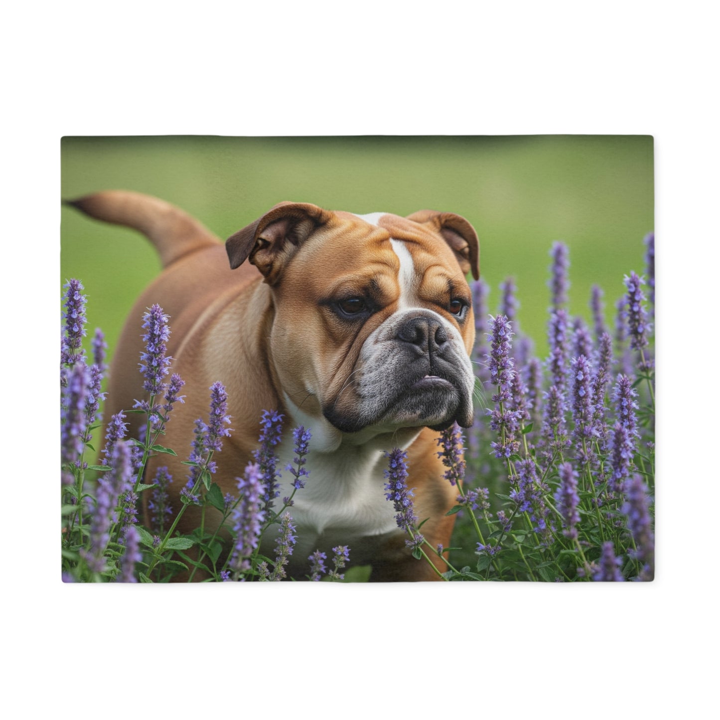 Manta sudadera con diseño de bulldog británico