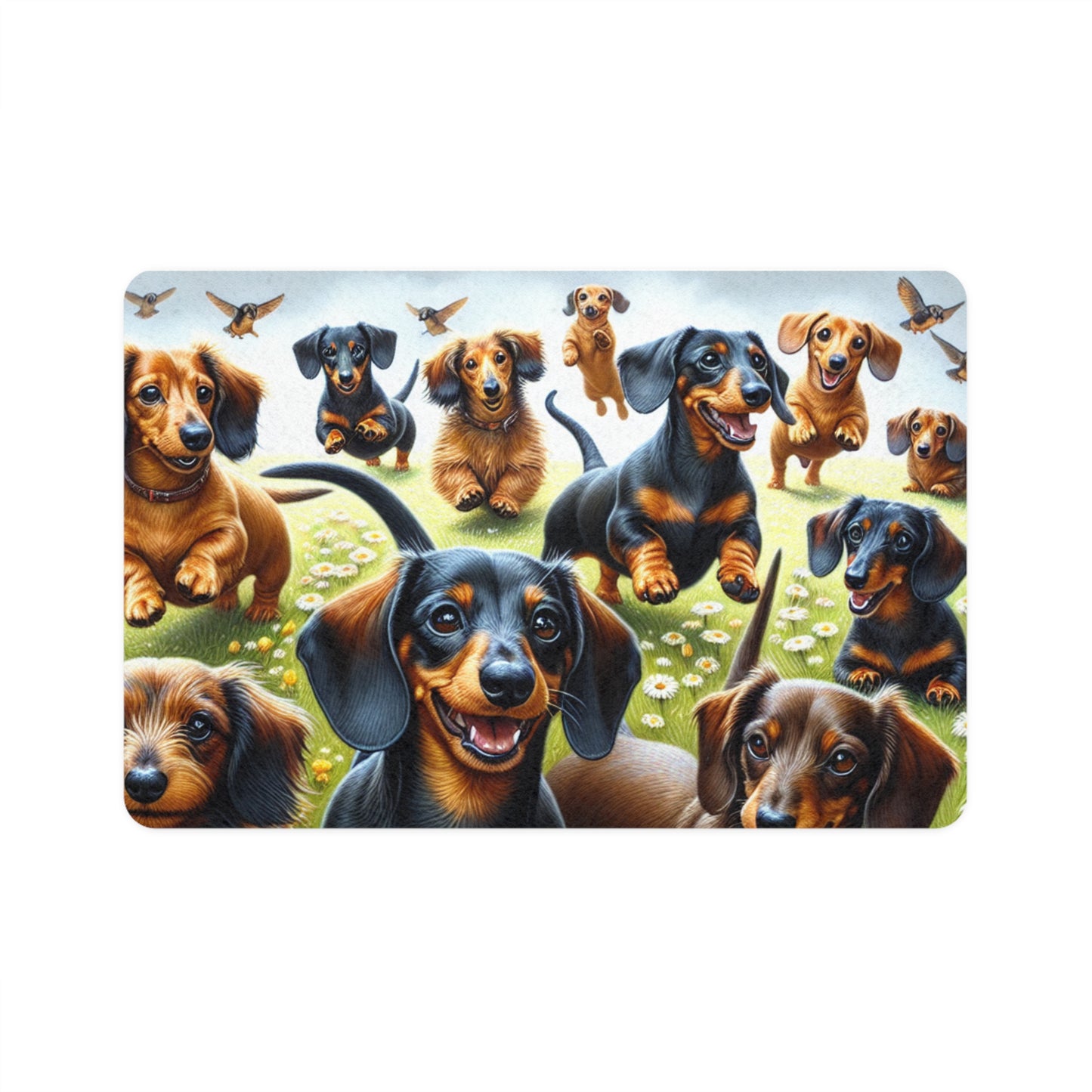 Pet Food Mat (12x18) - Dachshund