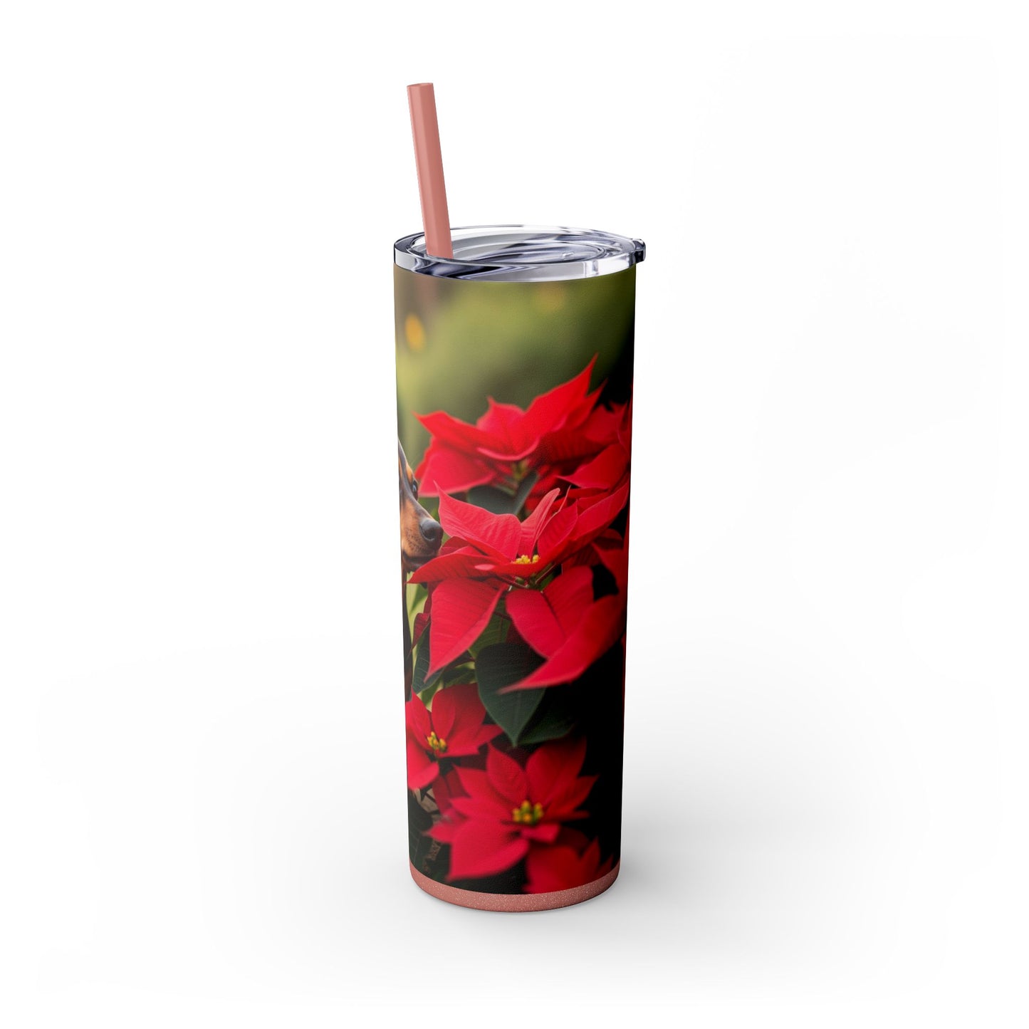 Skinny Tumbler with Straw – 20 oz Stainless Steel Cup