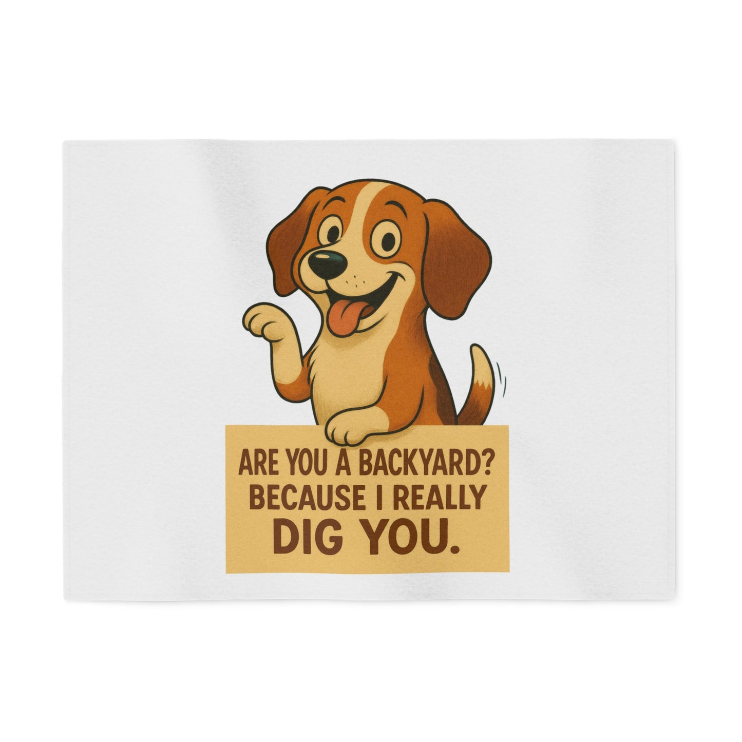 Backyard Dig Sweatshirt Blanket