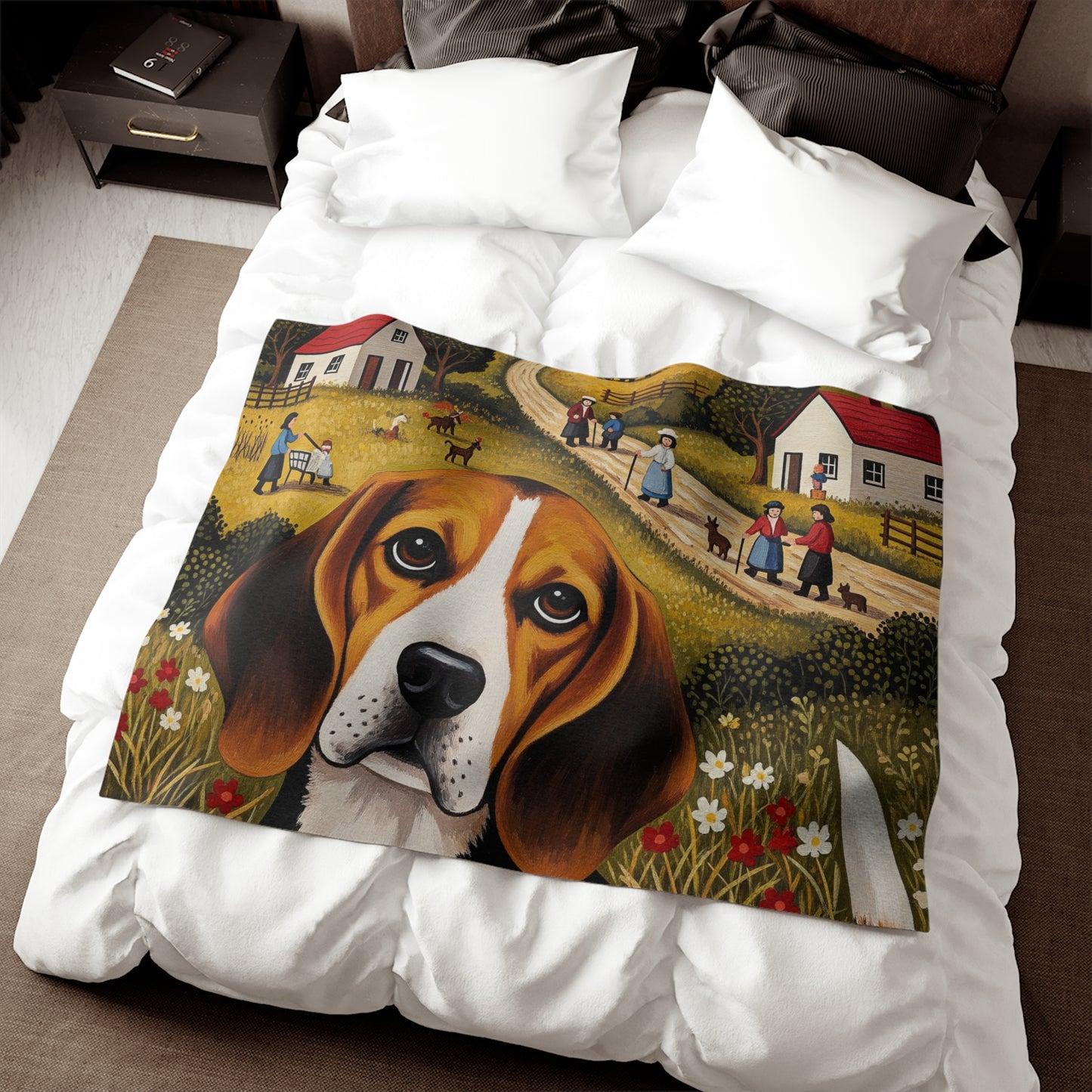 Beagle Sweatshirt Blanket