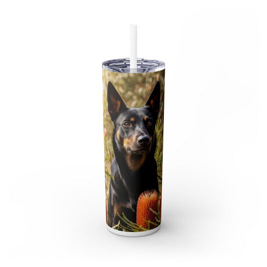 Working Kelpie Tumbler with Straw, 20oz