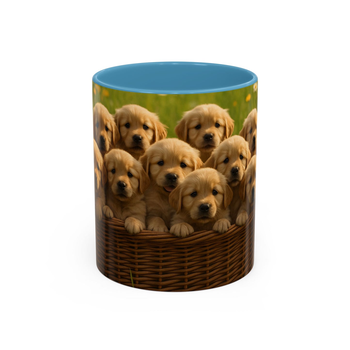 Golden Retriever puppies Accent Coffee Mug - Perfect Gift for Dog Lovers