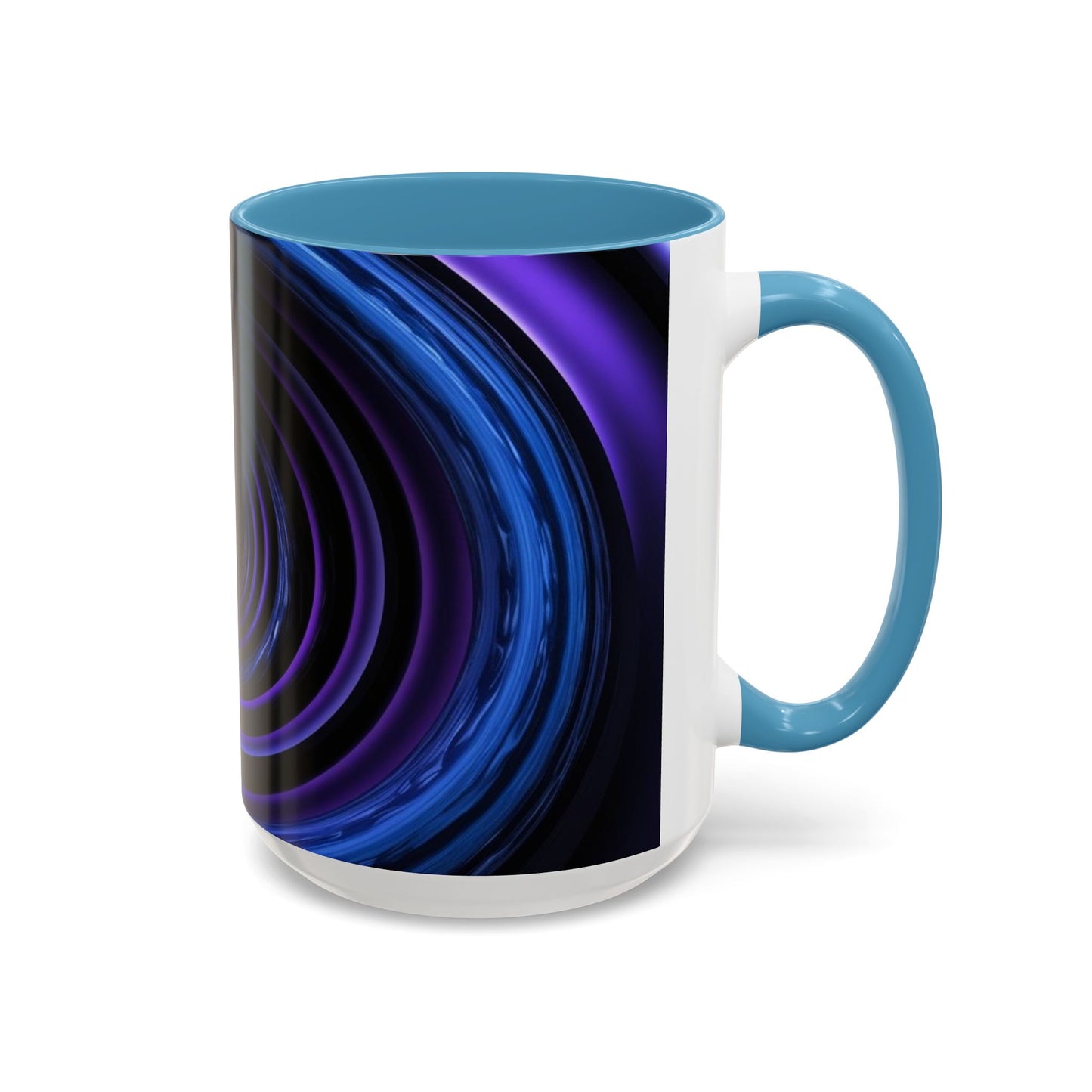 Optical Illusion Accent Mug – Ceramic Coffee Cup