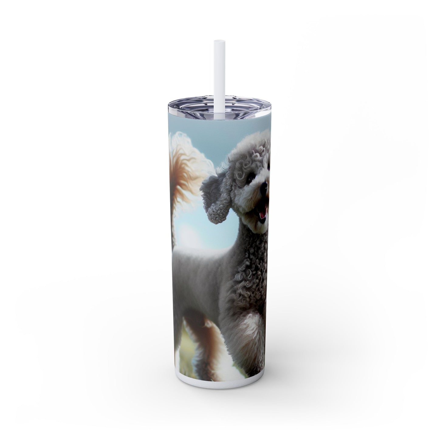 Bedlington Terrier Tumbler with Straw, 20oz