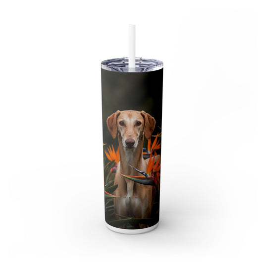 Azawakh Tumbler with Straw, 20oz