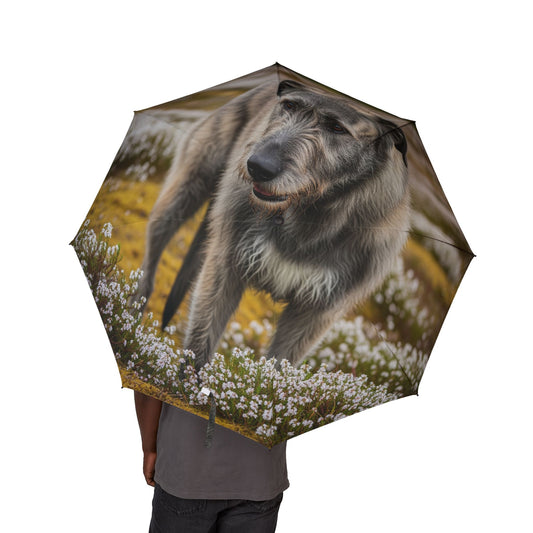 Irish Wolfhound Semi-Automatic Foldable Umbrella