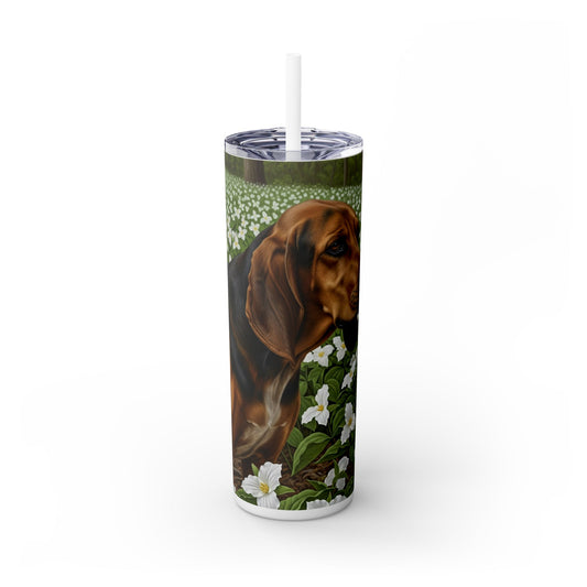 Treeing Walker Coonhound Tumbler with Straw, 20oz