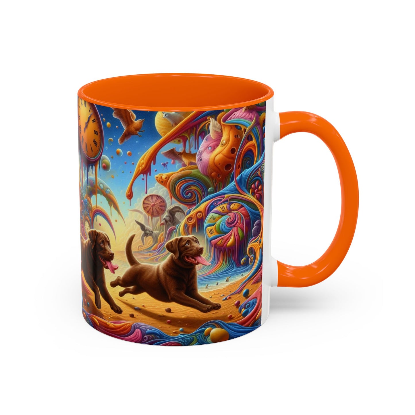 Chocolate Labrador Accent Coffee Mug - Perfect Gift for Dog Lovers