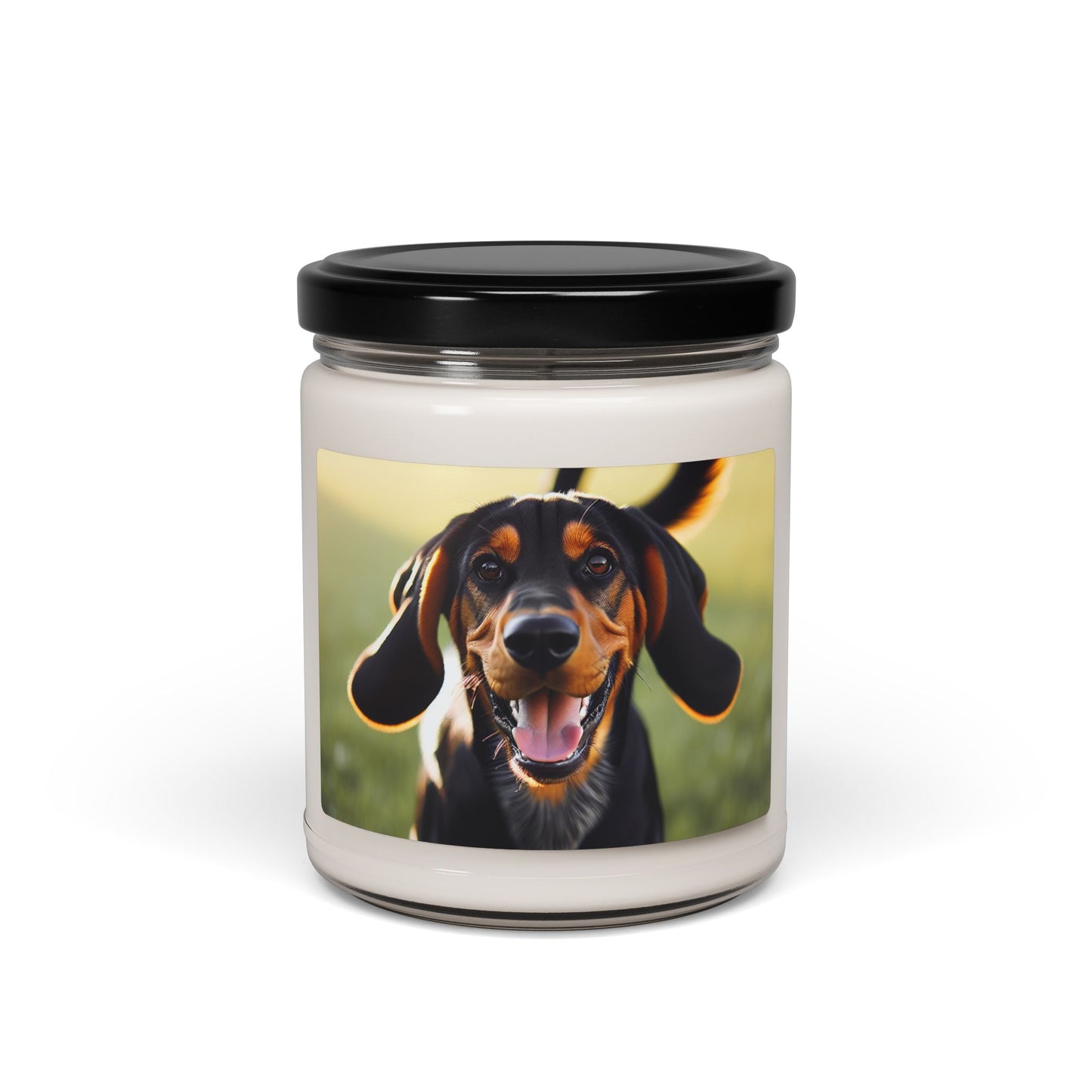 Black and Tan Coonhound- Scented Soy Candle, 9oz